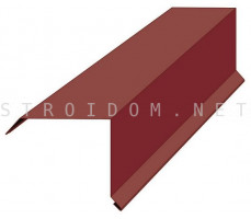 Планка торцевая ветровая для металлочерепицы 2м. RAL 8017 шоколадно-коричневый Полиэстер Россия