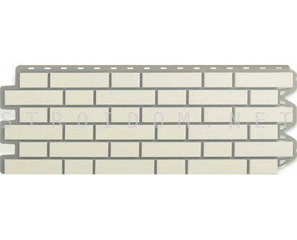 Панель кирпич клинкерный Белый 1,22 x 0,44м, Альта Профиль
