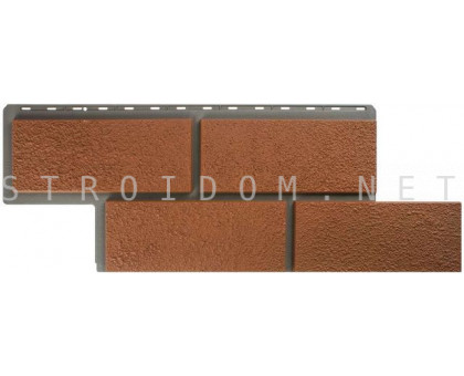 Панель камень Неаполитанский Терракотовый 1,25 x 0,45м. Альта Профиль