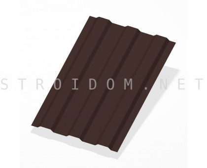 Профнастил С8 h=2м. RAL 8017 шоколадно-коричневый 0,4мм. Россия