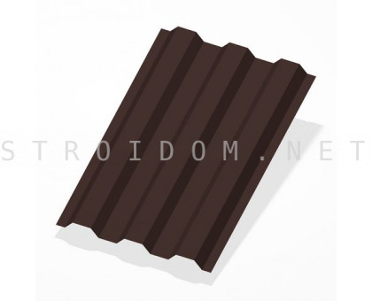 Профнастил С21 h=1,8м. RAL 8017 шоколадно-коричневый 0,45мм. Россия
