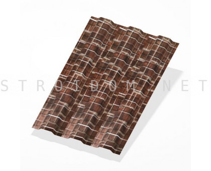 Профнастил С8 SteelArt Кирпичная кладка 0,45мм. 1п.м. Россия