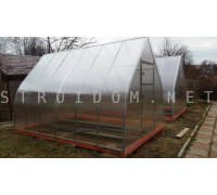 Теплица Капля 4м. x 2,7м. профиль 25мм. x 25мм. поликарбонат SKYGLASS