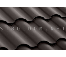 Металлочерепица 0,5 сталь Kredo Satin RR32 Гранд лайн Grand Line