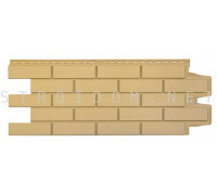 Фасадная панель Standart клинкерный кирпич Песочный 0,968м. x 0,39м. Гранд Лайн Grand Line