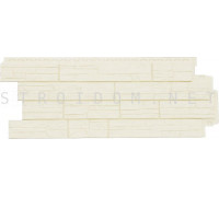 Фасадная панель Сланец Молочный 0,975м. x 0,395м. Гранд Лайн Grand Line