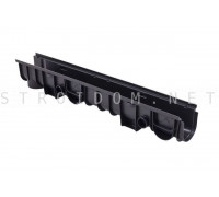 Канал водоотводный 110 (черный) 1,015х0,138х0,150 м Альта Профиль