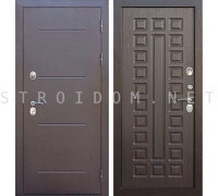 Входная морозостойкая дверь c ТЕРМОРАЗРЫВОМ 11 см Isoterma Медный Антик Темный Кипарис Ferroni Феррони