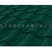 Металлочерепица Stella 0,5мм. CORUNDUM50 Полиэстер RAL 6005 зеленый мох Стинержи