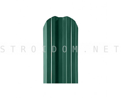 Штакетник металлический М-образный фигурный 0,45 мм RAL 6005 зеленый мох Stynergy 