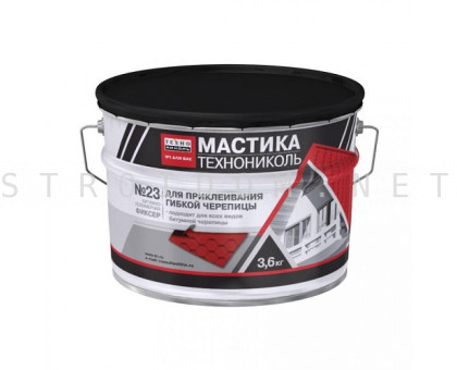 Мастика для гибкой черепицы (Фиксер), ведро 3,6 кг.