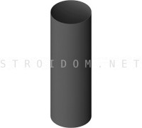 Труба ПВХ колл. ЭЛИТ (3 м. x 1,6 мм. x 95 мм.) Графит АЛЬТА-ПРОФИЛЬ