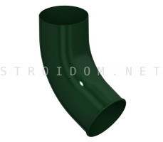Колено трубы Престиж D100 (60гр) RAL 6005 зеленый мох Металл Профиль