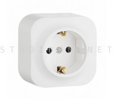 Розетка электрическая с заземлением 16А без шторок Белый Legrand Quteo