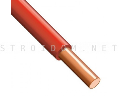 Провод установочный ПуВнг(А)-LS 1x6,0 силовой медный (ПВ-1) красный